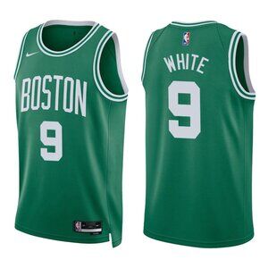 Mens Derrick White Green Jersey